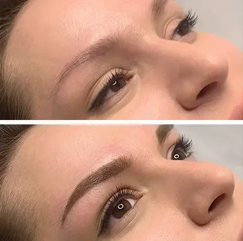 Powder Brows Before & After