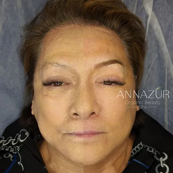 Before and after powder brows at ANNAZUR Organic Beauty Spa, Jacksonville FL — photo 11