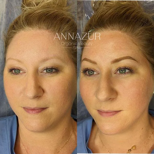 3 Powder Ombre Eyebrows Permanent Makeup — ANNAZUR Organic Beauty Spa, Jacksonville FL