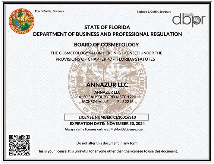 License ANNAZUR