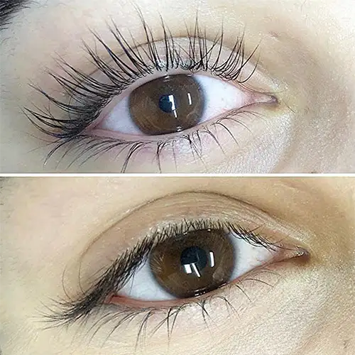 Eyelash Lift & Tint Before & After