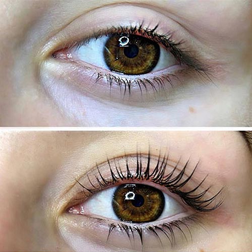Eyelash Lift & Tint Before & After