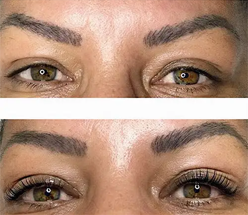 Eyelash Lift & Tint Before & After