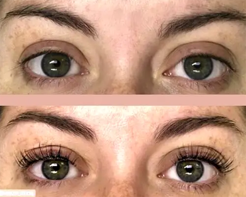 Eyelash Lift & Tint Before & After