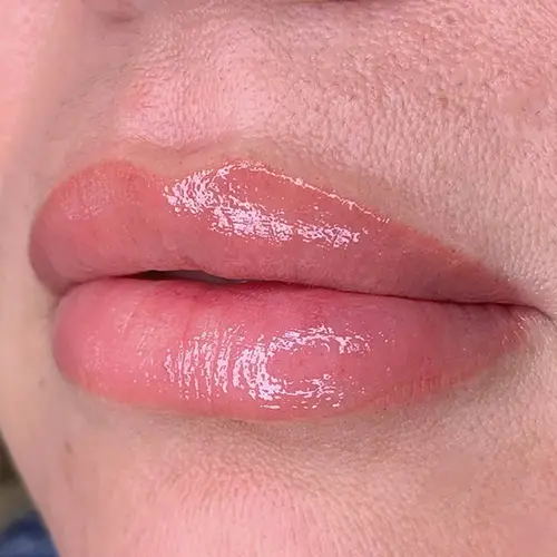 Lip Blushing Customer Example