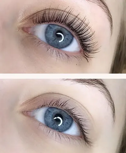 Eyelast Lift & Tint Before & After