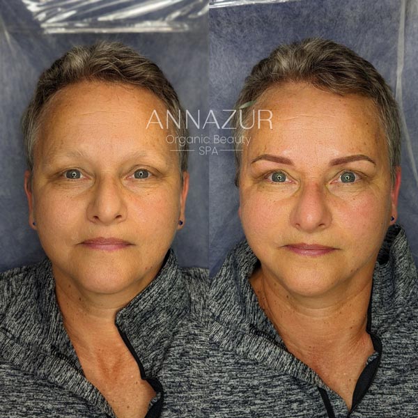 Powder Ombre Brows Before & After