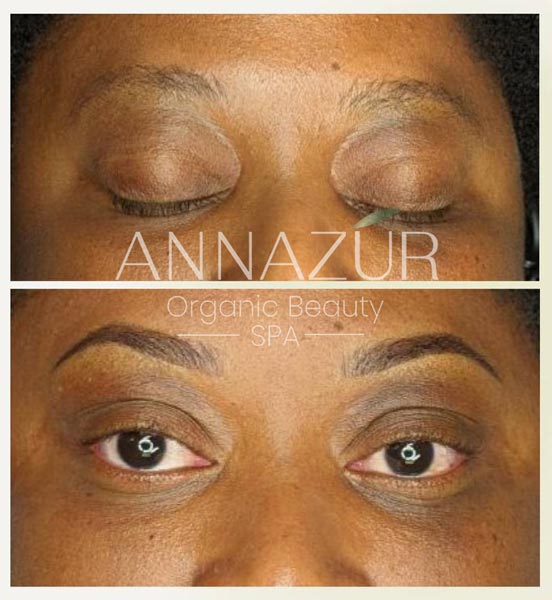 Powder Ombre Brows Before & After