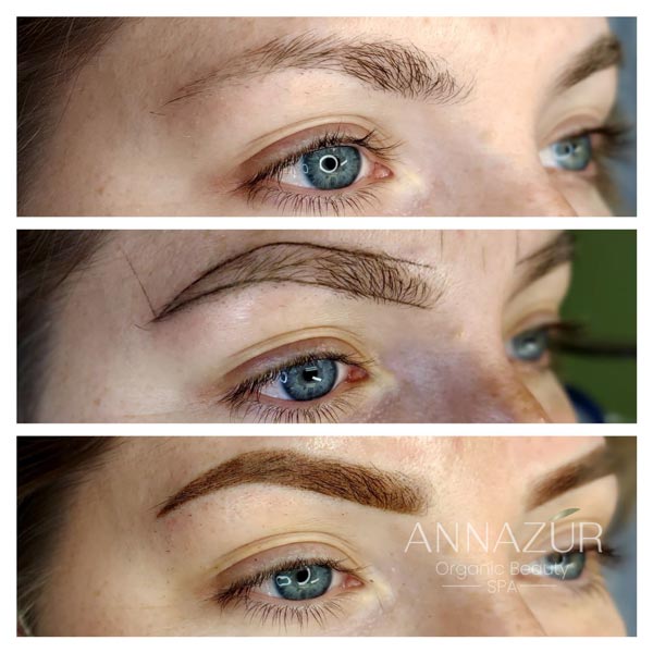 Powder Ombre Brows Before & After