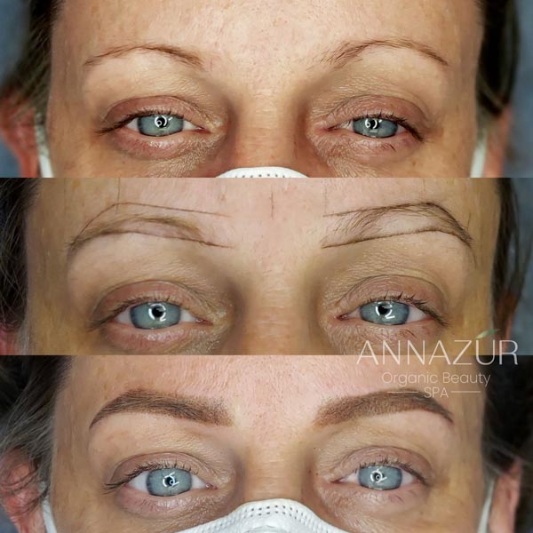 Powder Ombre Brows Before & After