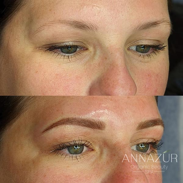 Powder Ombre Brows Before & After