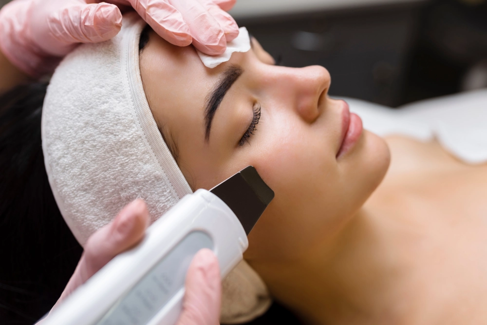 Ultrasonic Facial Cleansing Process