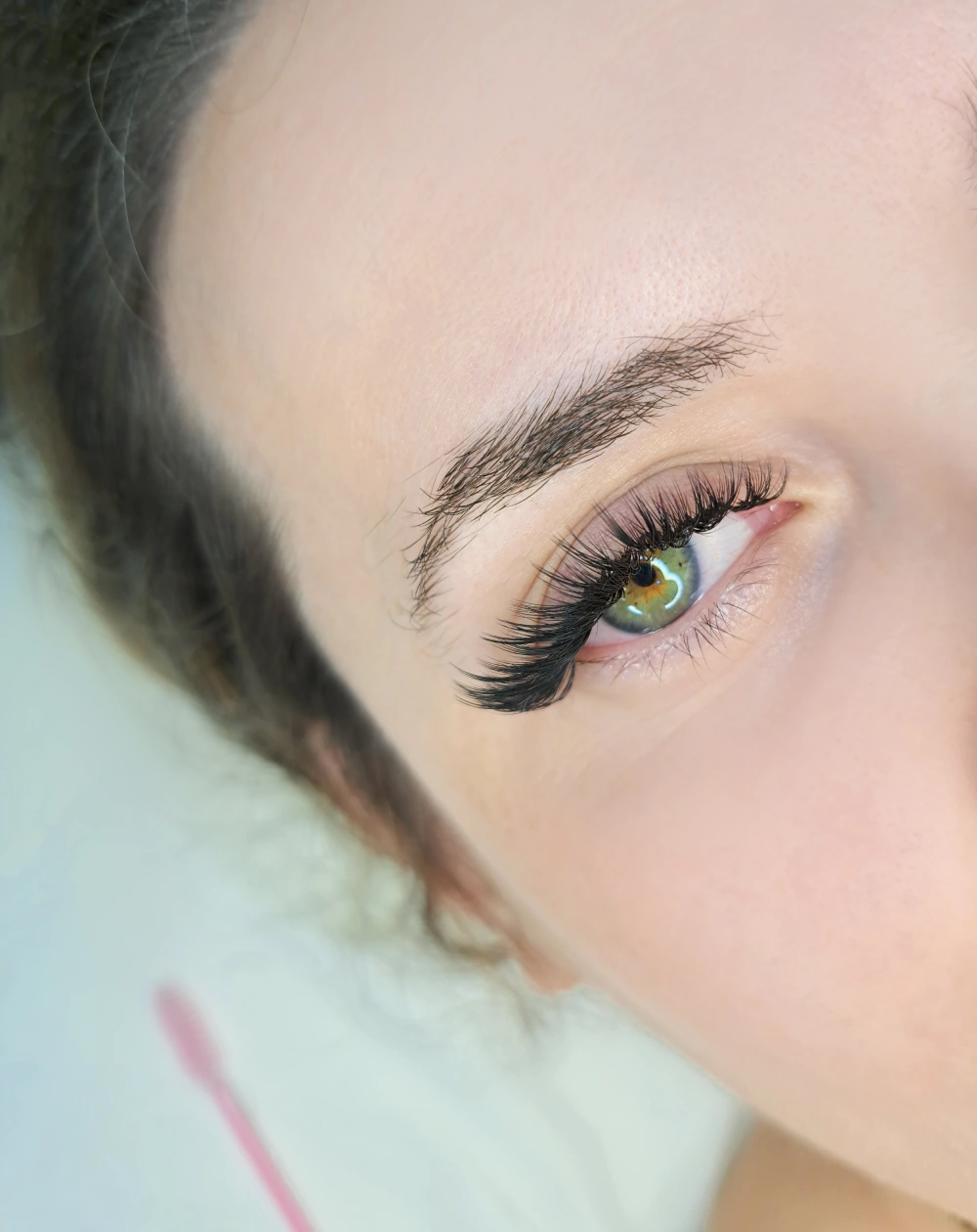 Wet lashes